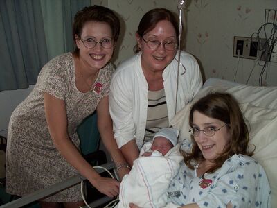 Aunt Anita, Grandma Diane, Mommy and I