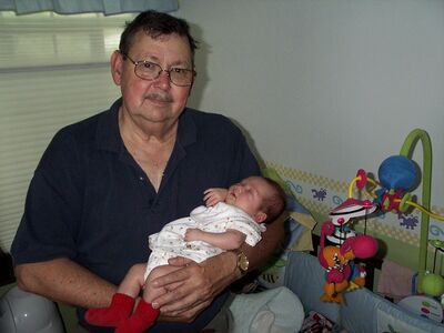Grandpa Bill holding me