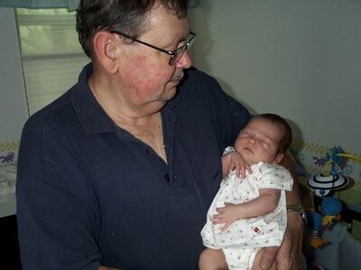 Grandpa Bill holding me