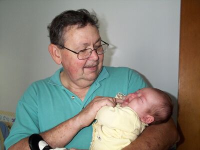 Grandpa Bill holding me