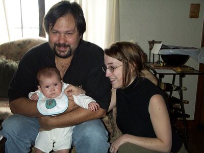 Mommy, Daddy and I (lousy pic)