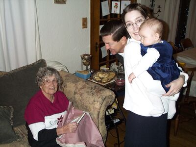 Great Grandma Bo, Mommy, Grandpa Ted and I