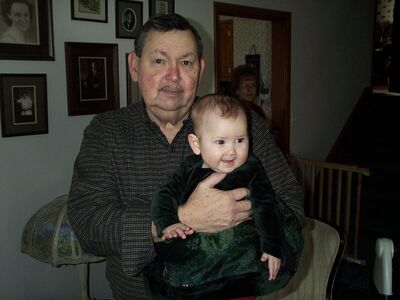 Grandpa Bill holding me