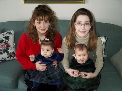 Aunt Tuni, Elise, Mommy and I