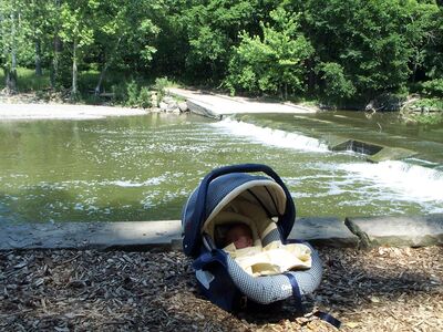 Me in my carseat on my first trip to the metroparks