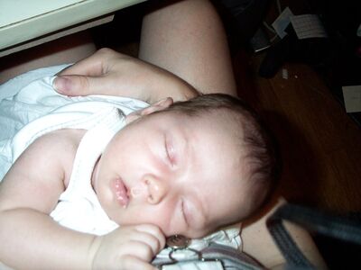 Me asleep in computer room