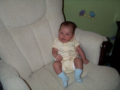 Sitting in the rocking chair