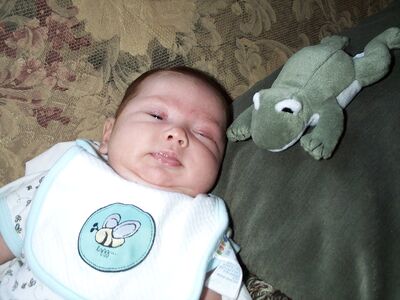 Me in bee onesie with Frogmorten