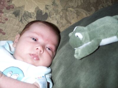 Me in bee onesie with Frogmorten