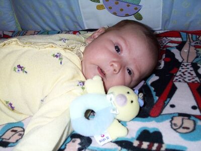 Me in the yellow sweater with the duckie