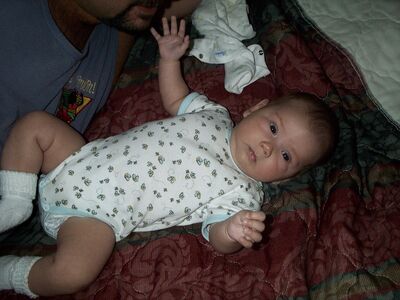 Me in the bee onesie