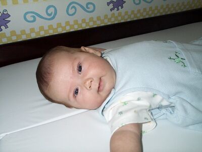 Me in my frog outfit almost smiling