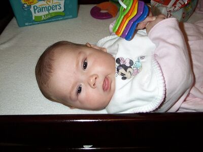 Me in Minnie Mouse bib
