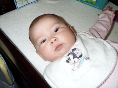 Me in Minnie Mouse bib