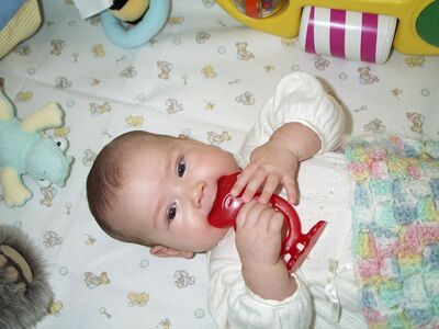 Me playing in the crib
