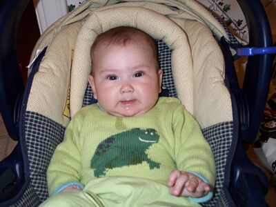 Me in frog sweater