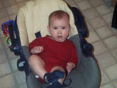 Me in red onesie