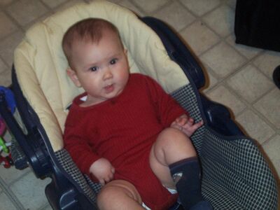 Me in red onesie
