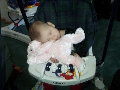 Me asleep in swing