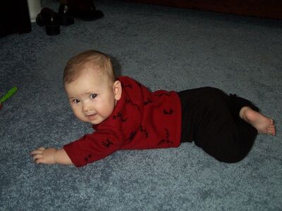 Me in red sweater