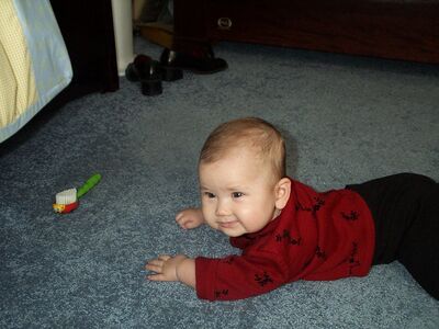 Me in red sweater