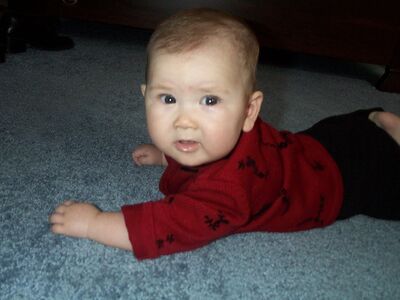 Me in red sweater