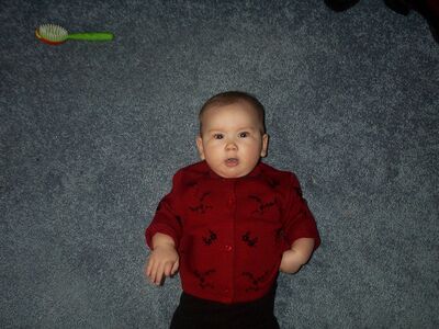 Me in red sweater