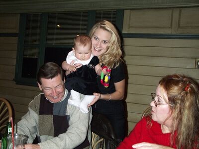 Grandpa Ted, Aunt Sue, Grandma Diane and Me