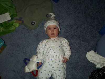 Me in the pond outfit with the smiling star