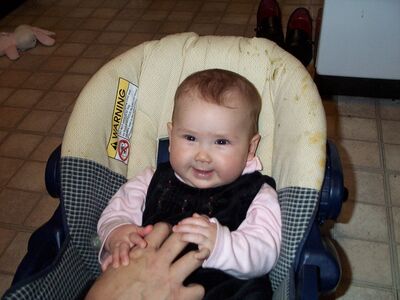 Me getting my tummy tickled