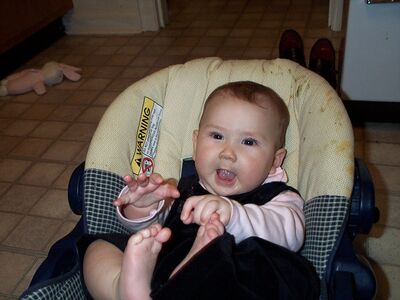 Me grabbing my feet