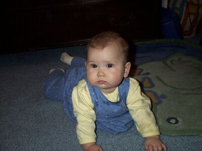 Me in the blue dress