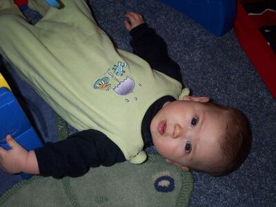 Me in green frog outfit