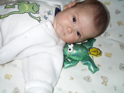 Me in frog outfit (cute)
