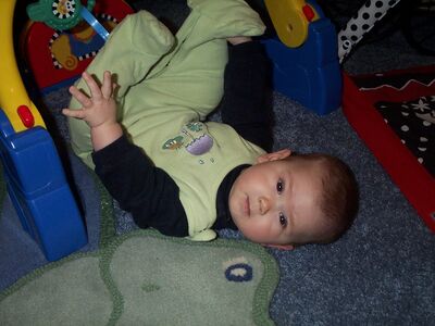 Me with my feet up (cute!)