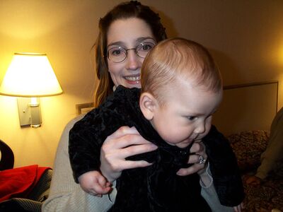 Mommy and Me in the hotel