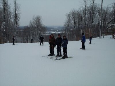 Rog, John and Mommy on the slopes