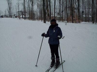 Mommy on the slopes