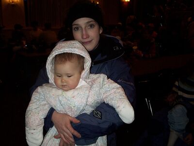 Mommy and Me both dressed for snow