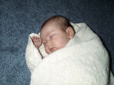 Asleep in blanket
