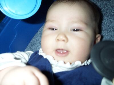 Me in my blue dress close up