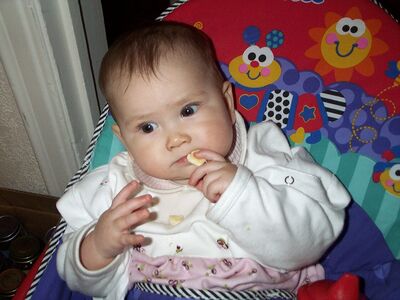 Me eating crackers