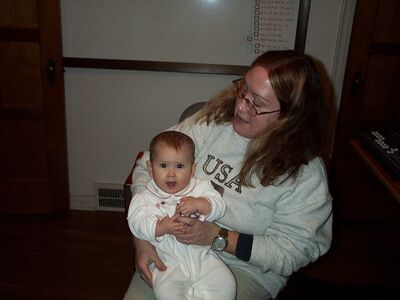 Grandma Diane holding me