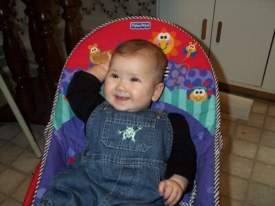 Me in frog overalls