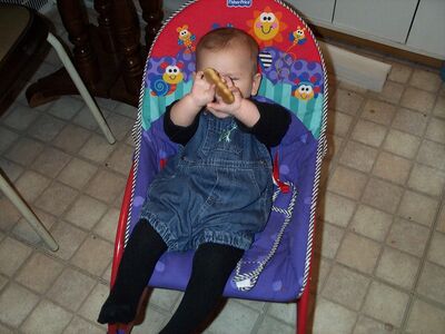 Me in frog overalls